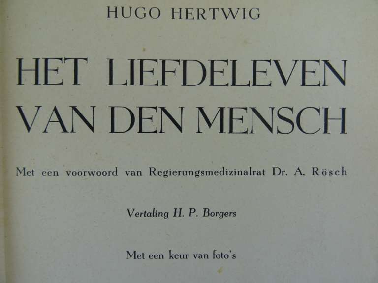 Het liefdeleven van den mensch door Hugo Hertwig
