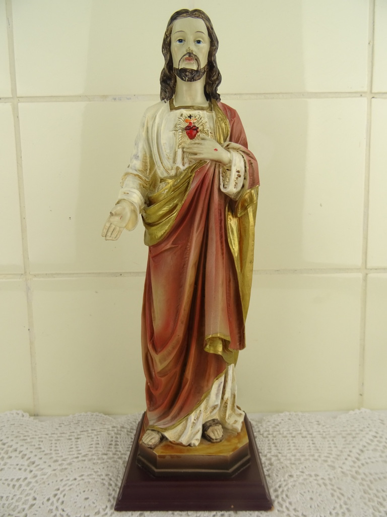 Heilig Hart beeld Jezus Christus - Curiosa en Kunst.nl