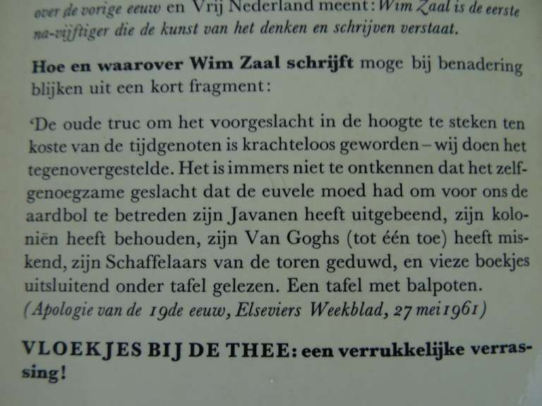 Vloekjes bij de Thee door Wim Zaal