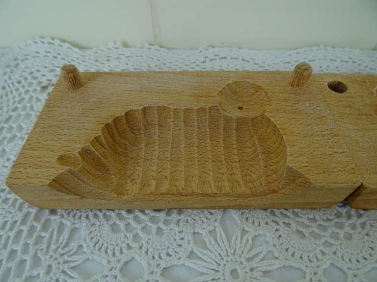 Vintage houten broodvorm schaap