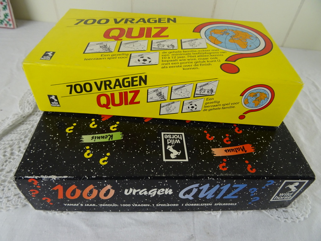 sokken Fobie Hallo Vintage spel 1000 vragen quiz - Curiosa en Kunst.nl