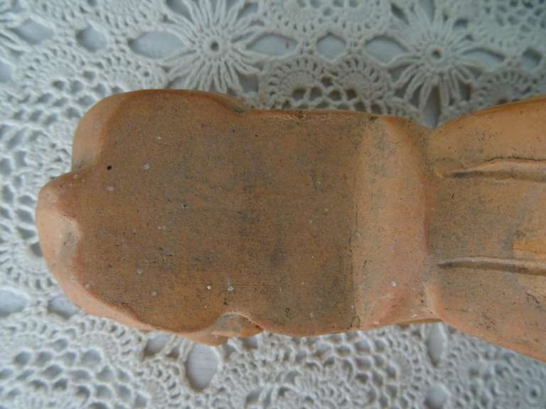 Vintage terracotta beeld Sphinx