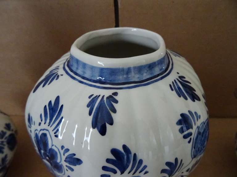 Antiek kaststel Delfts blauw Handpainted nr 2