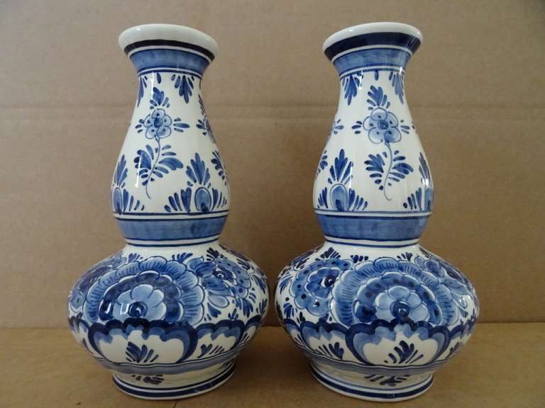 Antiek kaststel Delfts blauw Handpainted nr 2