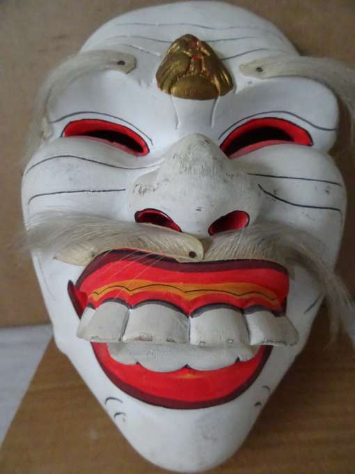 Vintage houten masker Indonesië