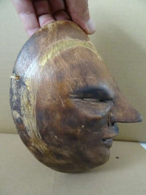 Vintage houten masker Indonesië