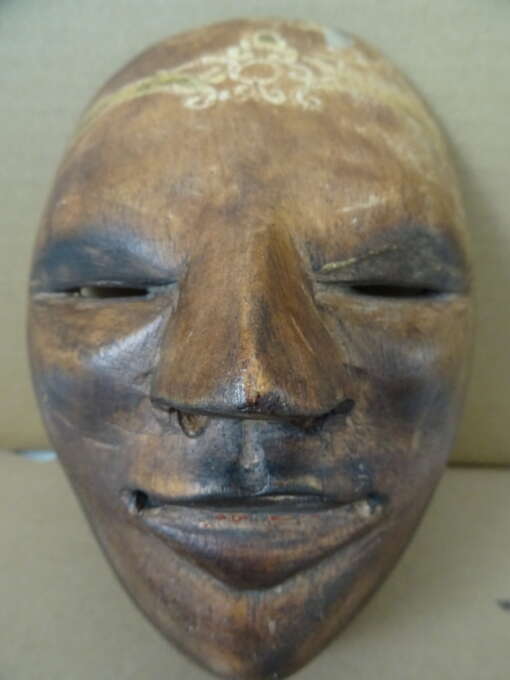 Vintage houten masker Indonesië