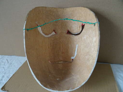 Vintage houten masker Indonesië