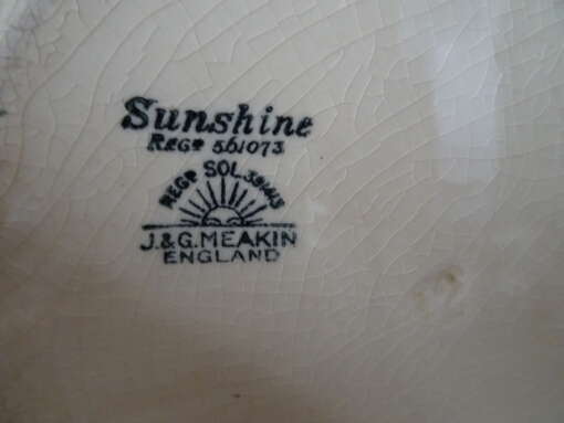 Antiek servies Sunshine J.&G. Meakin England
