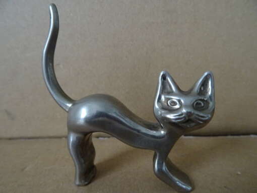 Beeldje kat vintage 8cm