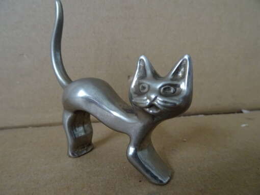 Beeldje kat vintage 8cm