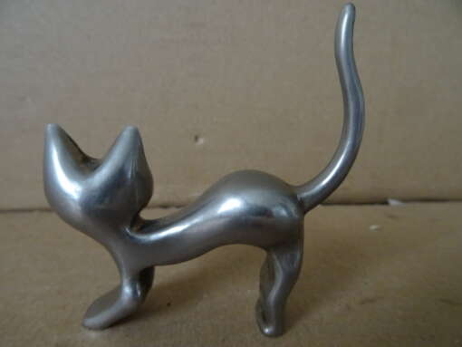 Beeldje kat vintage 8cm