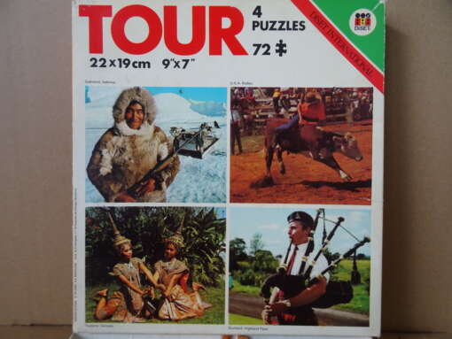 Vintage puzzel Tour 4 puzzles Diset International