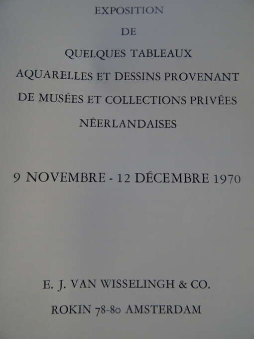 Robert Siebelhoff Jan Toorop catalogus expositie 1970