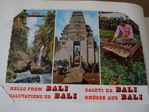 Collectie van 100 vintage ansichtkaarten Indonesië