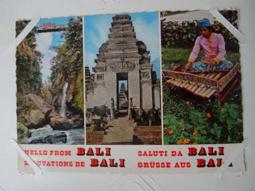 Collectie van 100 vintage ansichtkaarten Indonesië