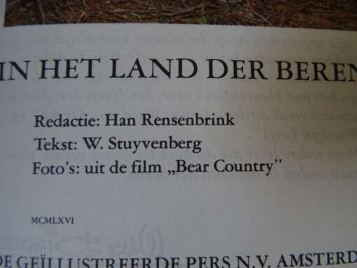 W. Stuyvenberg In het land der beren Walt Disney