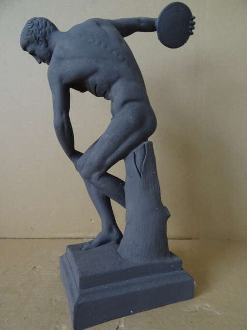 Beeld Discobolus van Myron terracotta 37cm