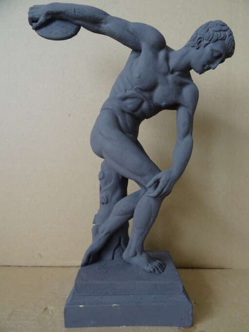 Beeld Discobolus van Myron terracotta 37cm