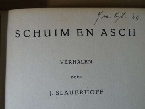 J. Slauerhoff Schuim en asch