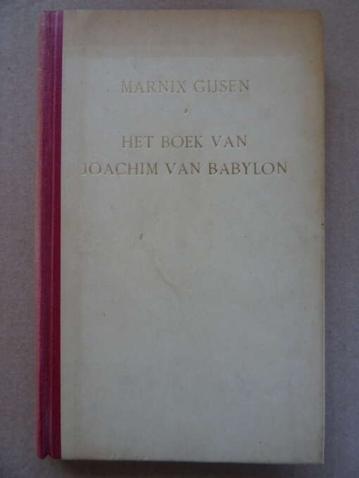 Marnix Gijsen Het boek van Joachim van Babylon