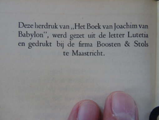 Marnix Gijsen Het boek van Joachim van Babylon