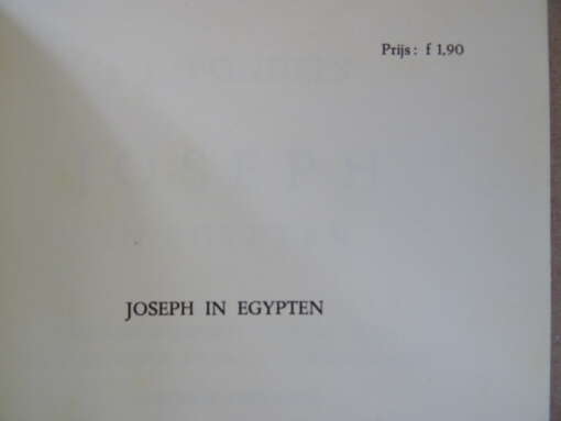 J. V. Vondels Joseph in Egypten