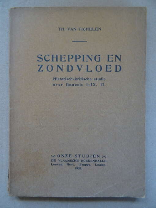 TH. van Tichelen Schepping en zondvloed