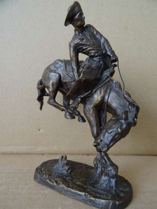 Bronzen beeld Frederic Remington The outlaw 16cm