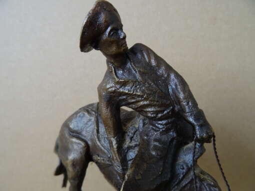 Bronzen beeld Frederic Remington The outlaw 16cm