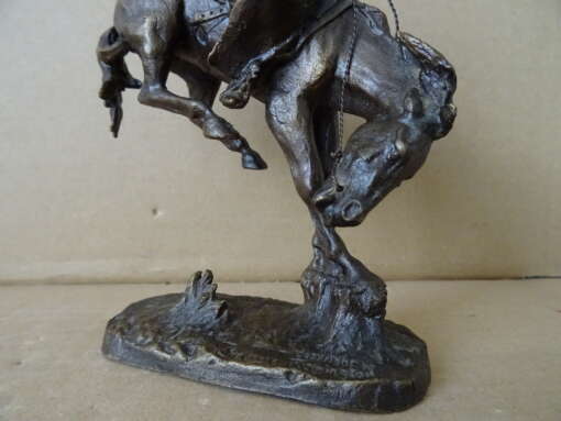 Bronzen beeld Frederic Remington The outlaw 16cm