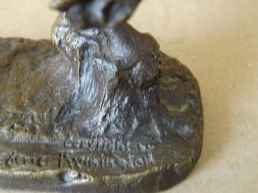 Bronzen beeld Frederic Remington The outlaw 16cm