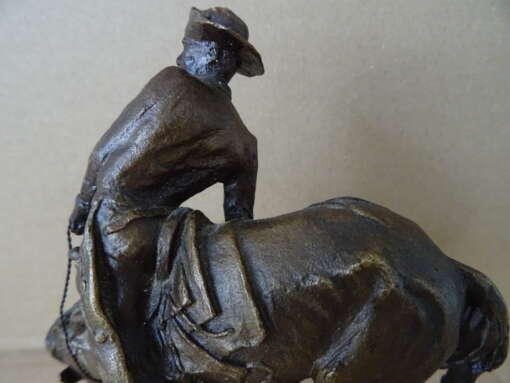 Bronzen beeld Frederic Remington The outlaw 16cm