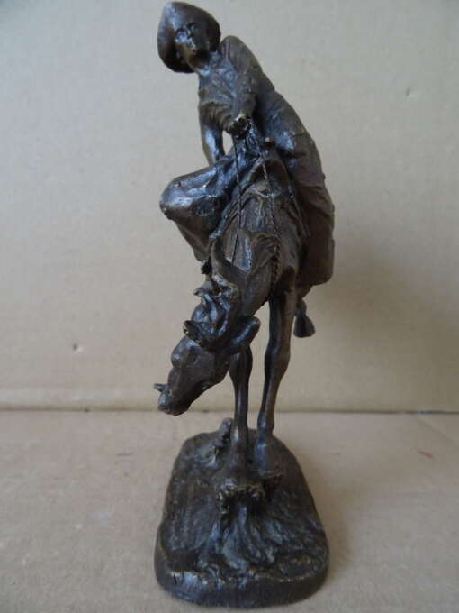 Bronzen beeld Frederic Remington The outlaw 16cm