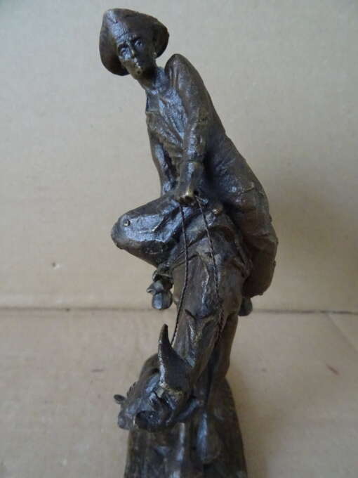 Bronzen beeld Frederic Remington The outlaw 16cm