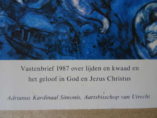 Adrianus Kardinaal Simonis Vastenbrief 1987 over lijden