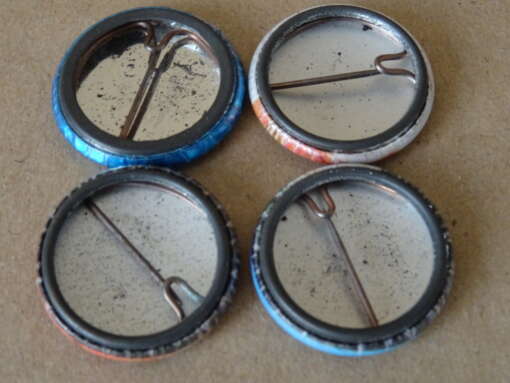 Collectie van 4 vintage Elvis Presley buttons