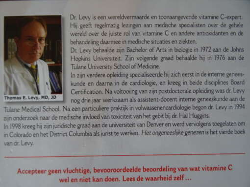 Thomas E. Levy Het ongeneeslijke genezen