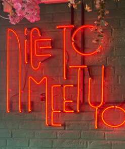 Design neonverlichting Nice to meet you