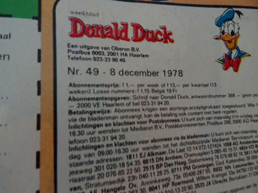 Collectie van 321 Donald Duck strips 1978-1988