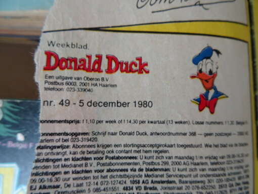 Collectie van 321 Donald Duck strips 1978-1988